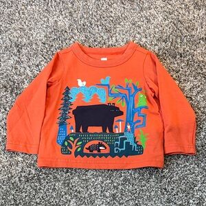 Tea Collection 100% Cotton Infant Boy Graphic Long Sleeve Tee 6-9M